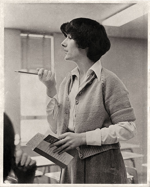 IN ANY LANGUAGE Clara Krug joined the faculty in 1978, inspiring students before Internet, cell phones or even an Eagle football team.