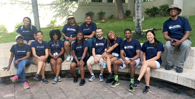 group photo of TRIO students
