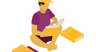 Boy reading