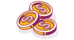 Illustration of coins