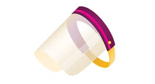 Face shield illustration