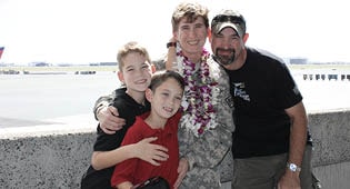 Brig. Gen. Brown and her family