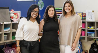 Students participating in the College of Education Paid Residency Program