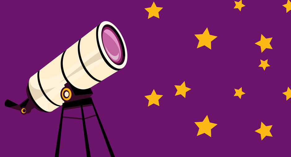 telescope looking at the stars